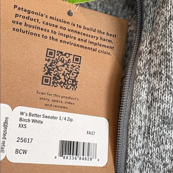 NEW Patagonia Better Sweater Women's Heathered Gray 1/4 Zip - Picture 4 of 4